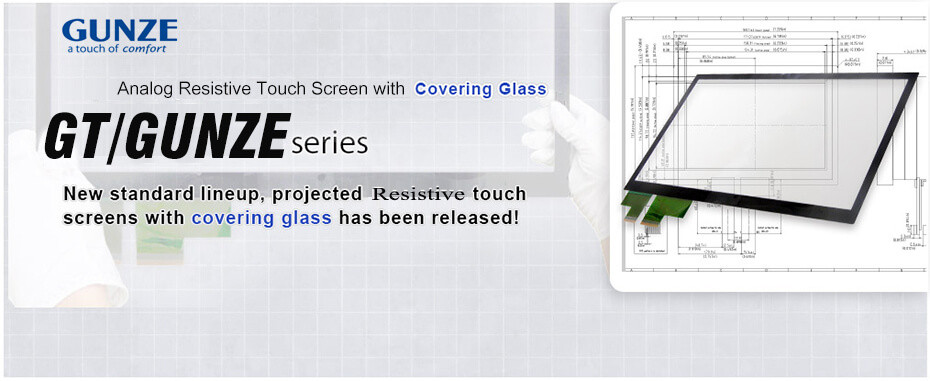 Gunze Resistive Touch Panels Screen Glass Repair banner -Kernfix touchscreen