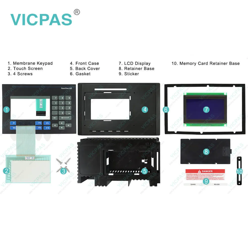 2711-B5A12 Touch Screen Panel with Membrane Keypad