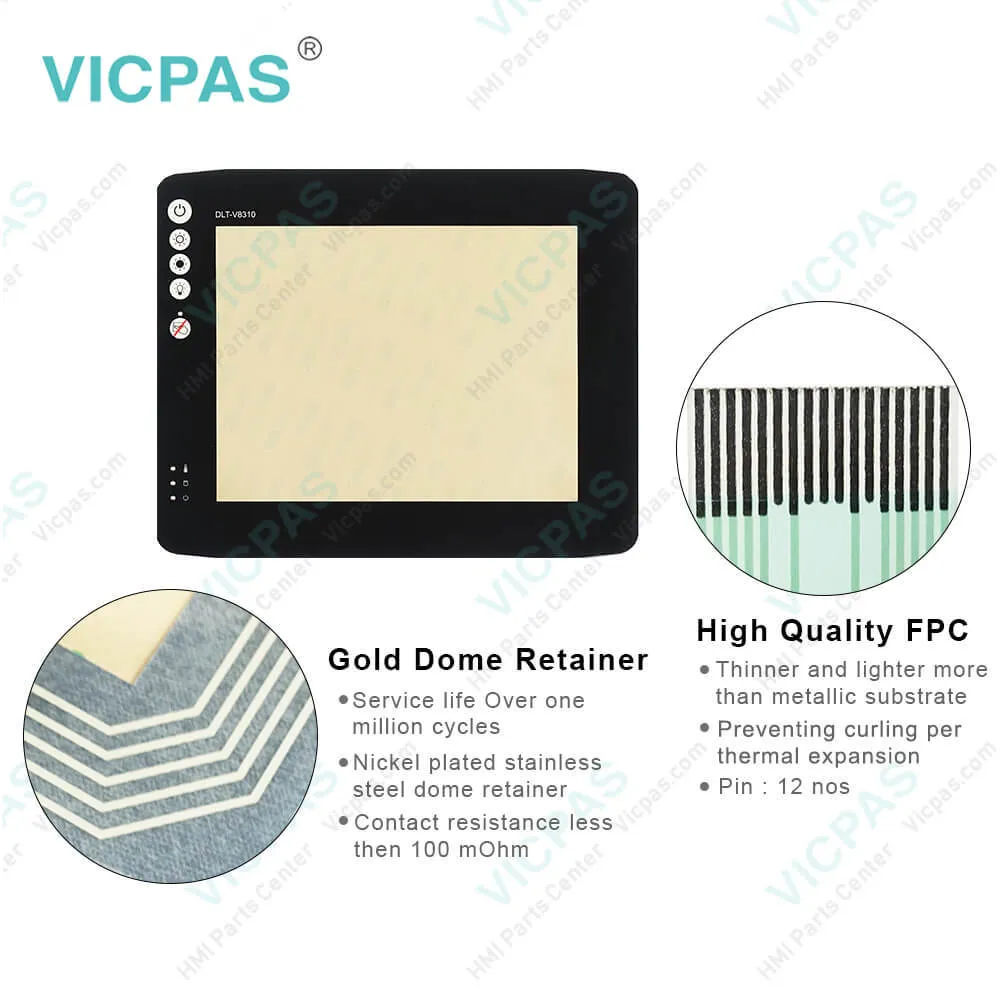 DLT-V8310 DLV8310-1G100F0 kienzle&nbsp;systems T09.00664.01 Membrane Switch Touch Panel