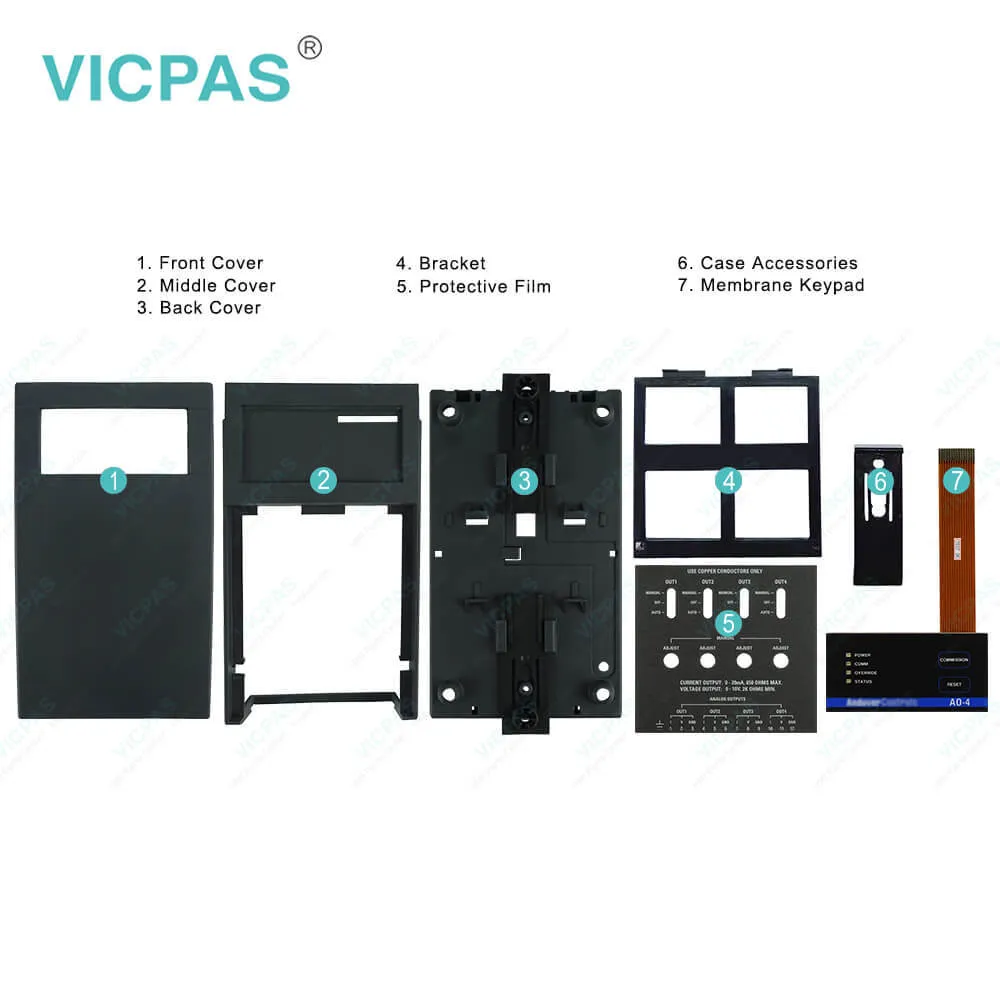 AO-4 AO-4-8 AO-4-8-O HMI Case Membrane Keypad Front Overlay