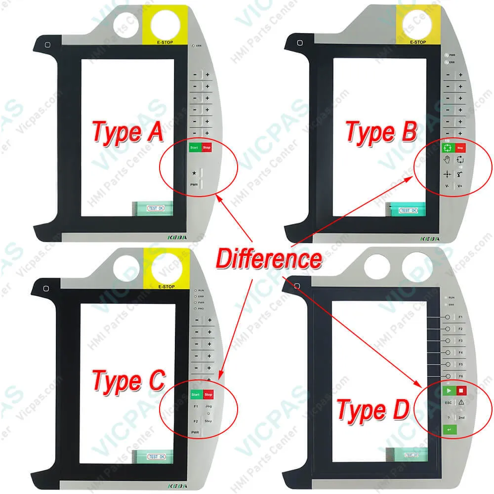 KEBA KeTop 070-bra-A0a-F 109072 Keyboard Membrane Touchscreen Panel LCD Body