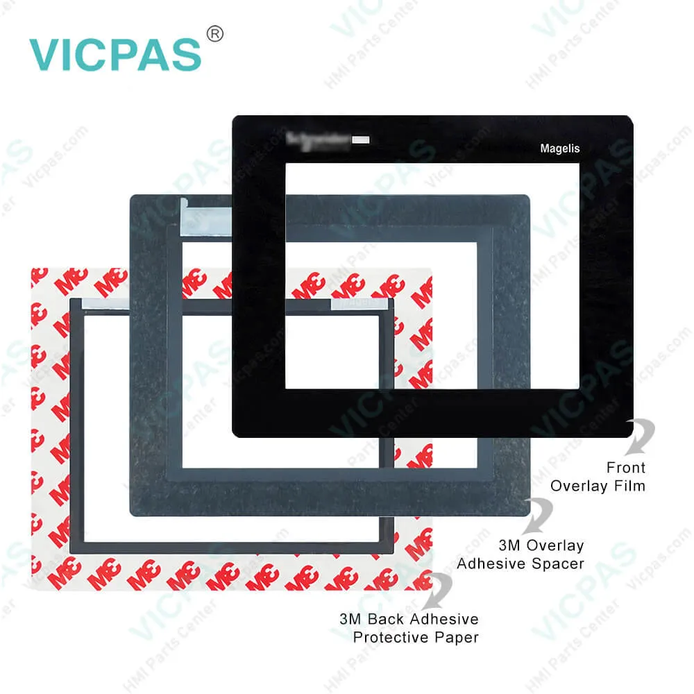HMIS5T Front Overlay HMI Panel Glass LCD Display Screen