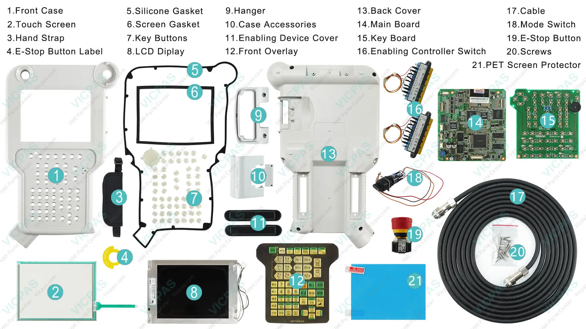 Yaskawa NX100 Teach Pendant Repair Parts | KernfixS