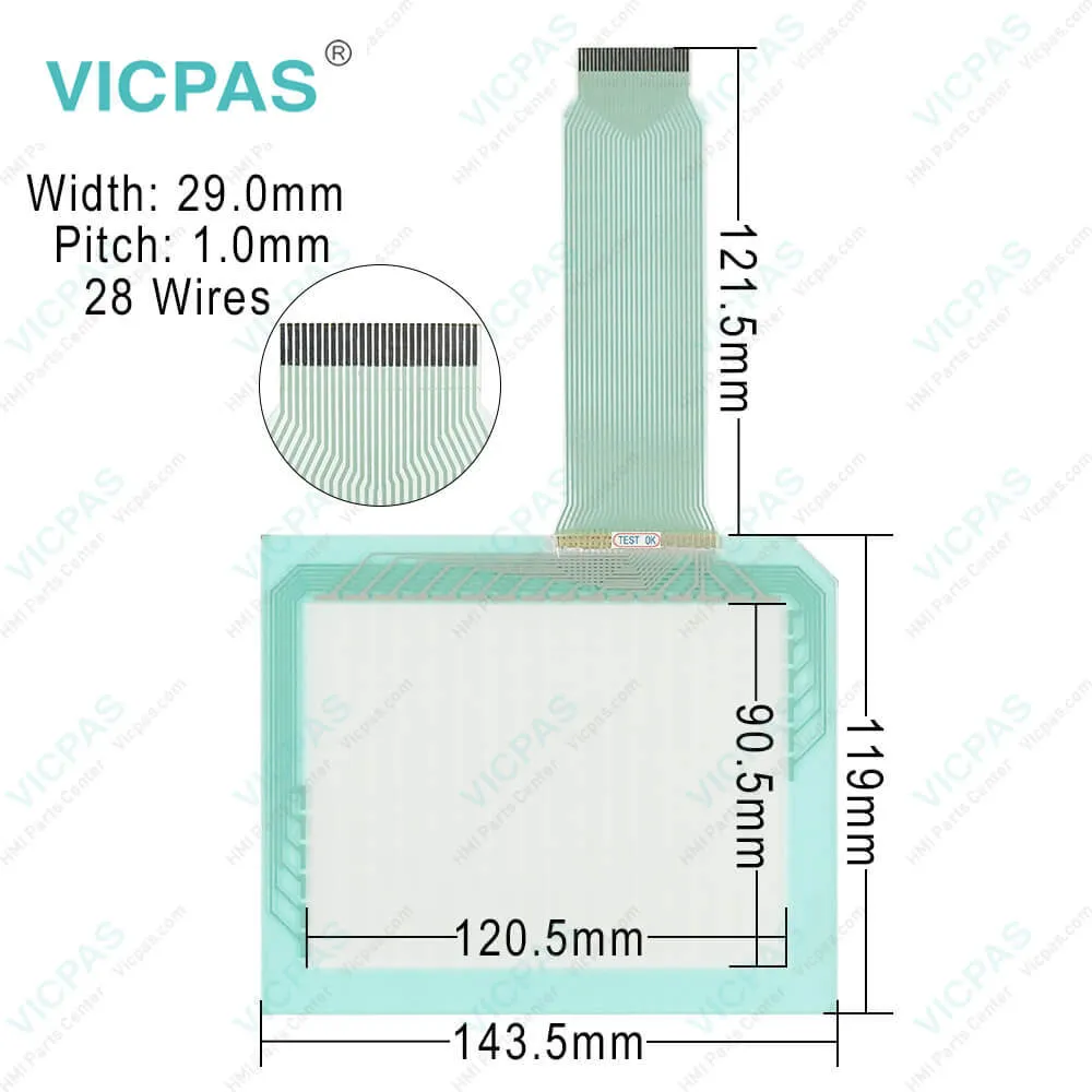EZ-S6C-ES EZ-T6C-ES Front Overlay Touch Pad Repair
