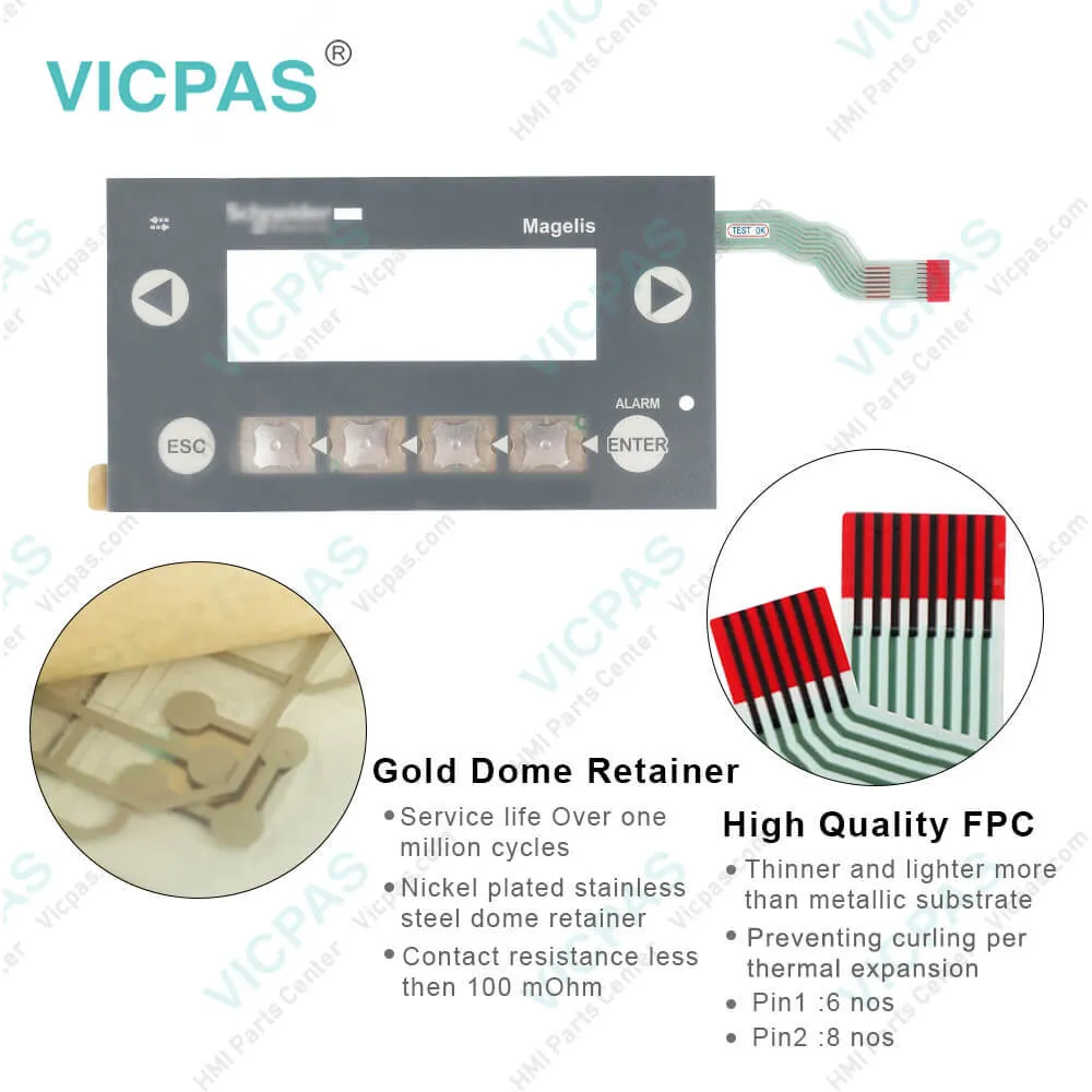 XBTN401 Magelis Schneider Membrane Keypad Switch