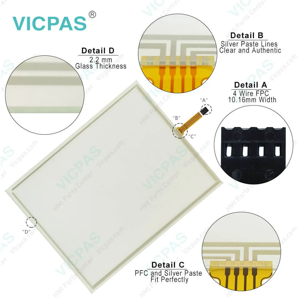 PP865S 3BSE042242R1 15'' Overlay Panel Glass Repair