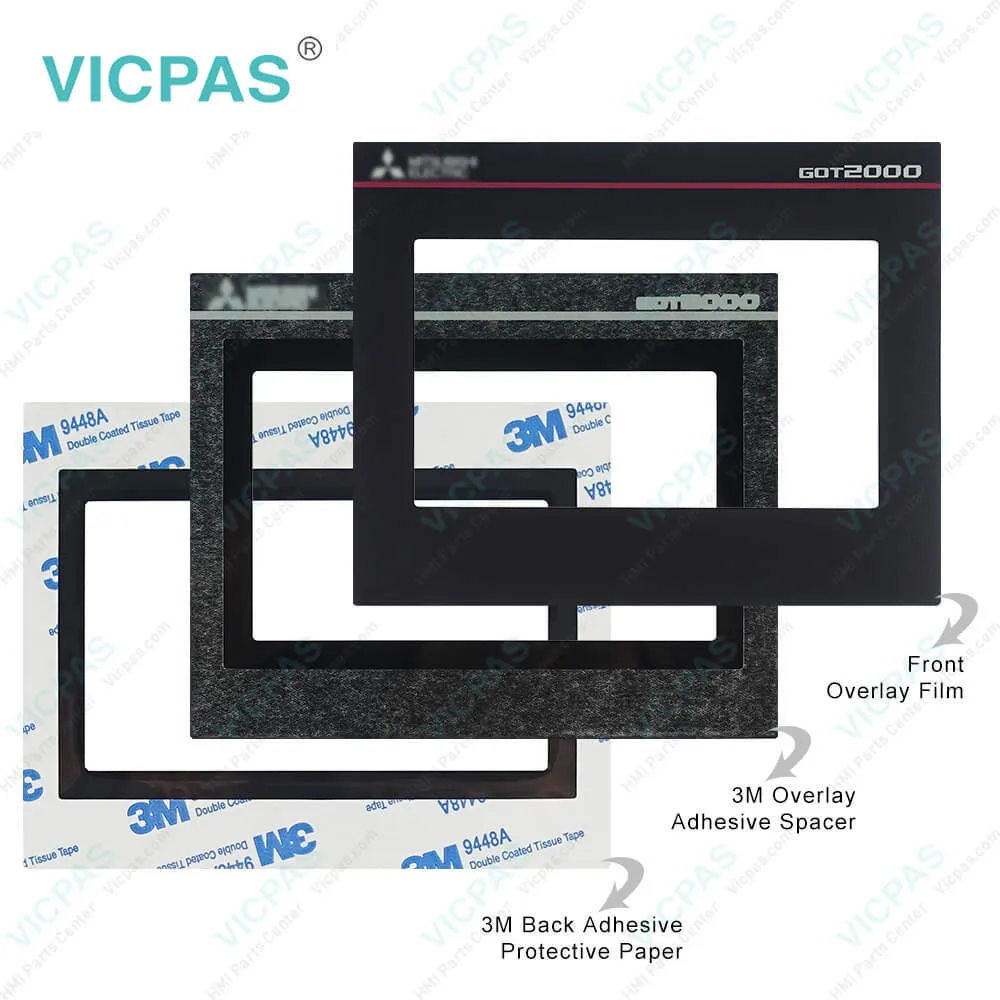Mitsubishi GT2104-RTBD HMI Touch Panel Front Overlay