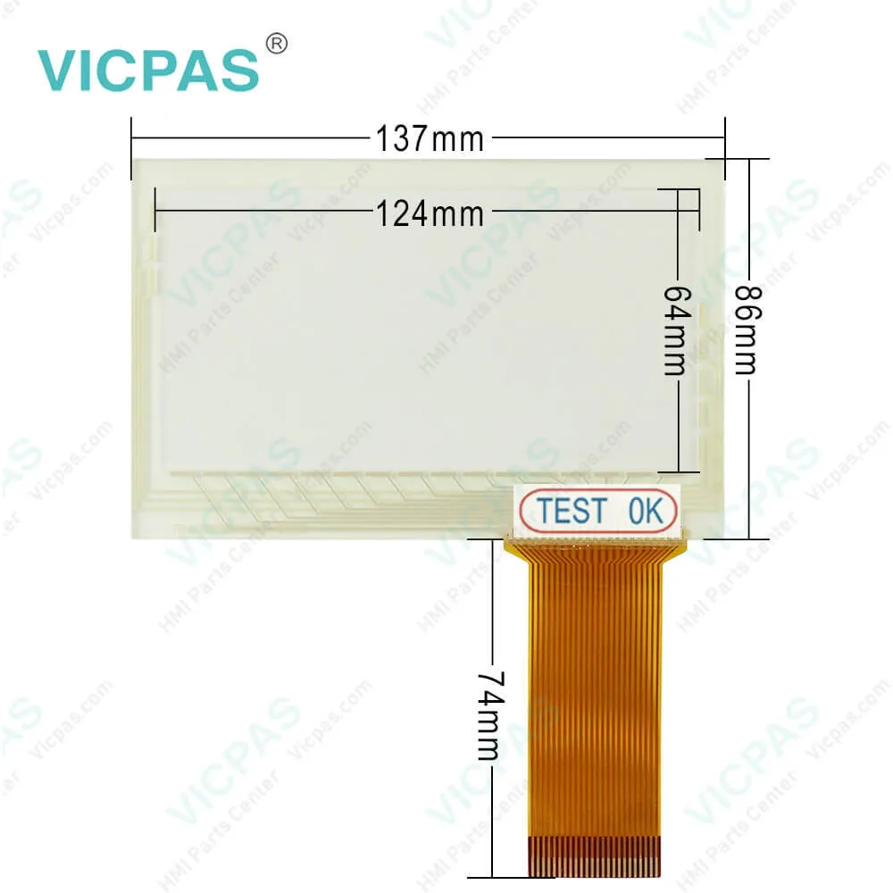 2711-B5A12 Touch Screen Panel with Membrane Keypad