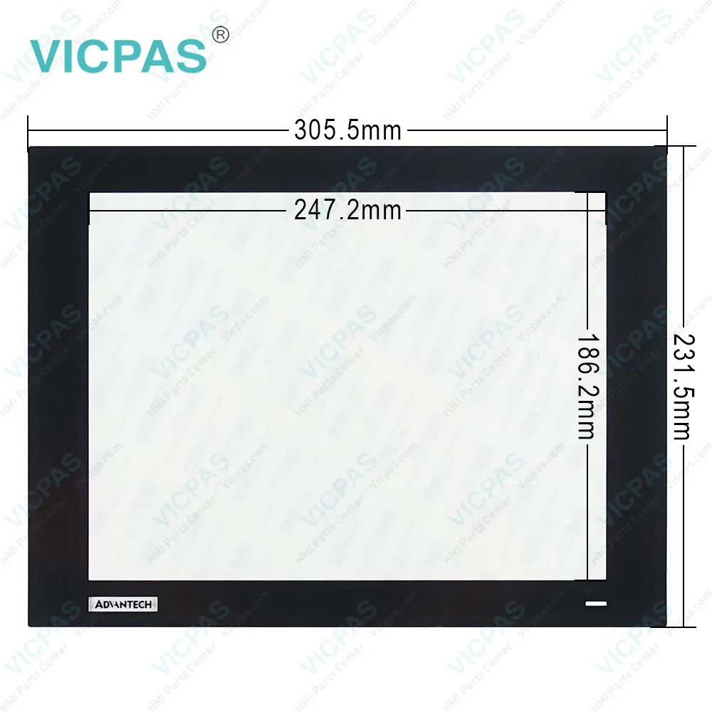 Advantech TPC-1251T-E3AE TPC-1251T-E3BE Front Overlay Touchglass Repair