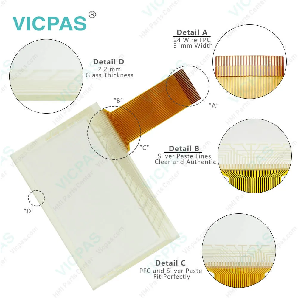 2711-B5A20 Touch Screen Panel with Membrane Keypad