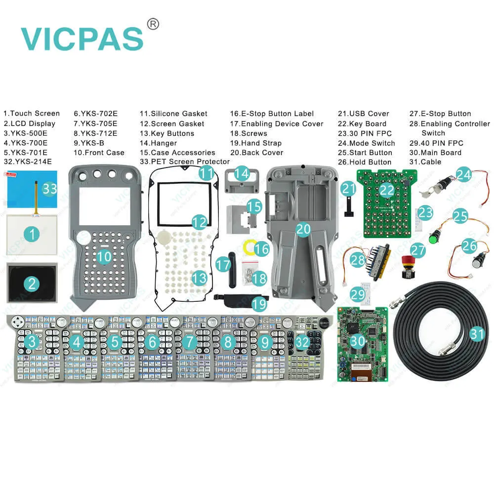 YASKAWA JZRCR-YPP21-1 Teach Pendant Parts for repair