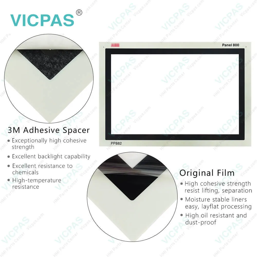 PP887H 3BSE092986R1 HMI Panel Glass Front Overlay