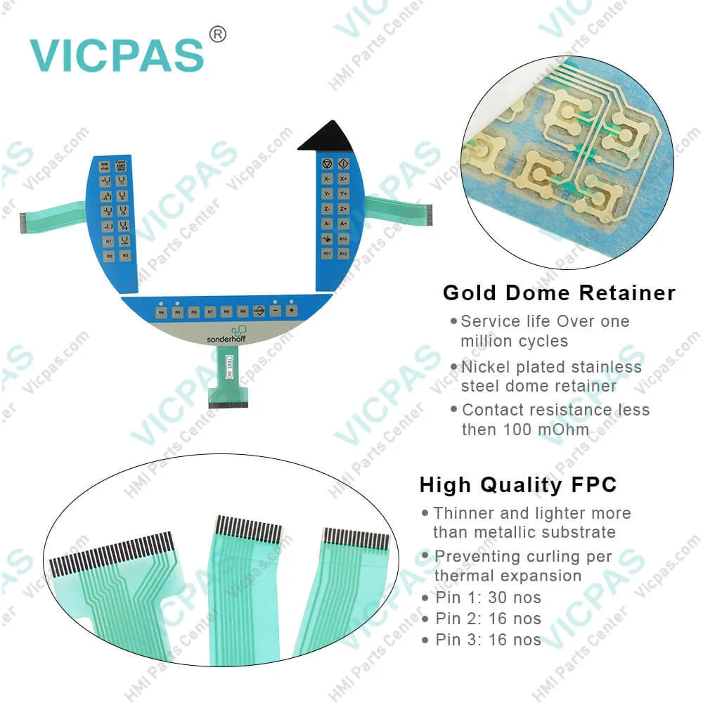 B&R 5MP050.0653-K03 Panel Glass Keypad Repair