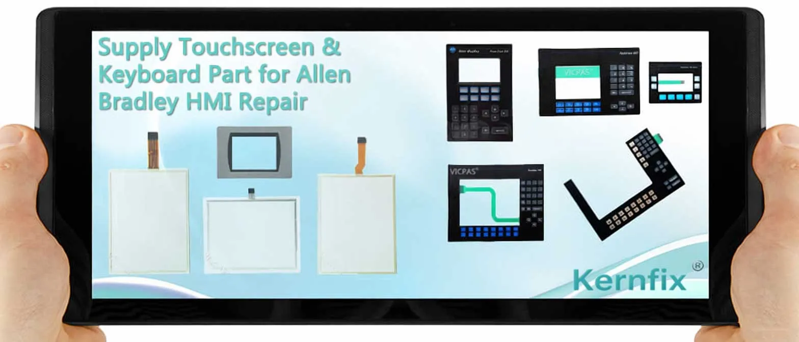 For Allen Bradley PowerView HMI touch screen glass & operator panel repair / replacement