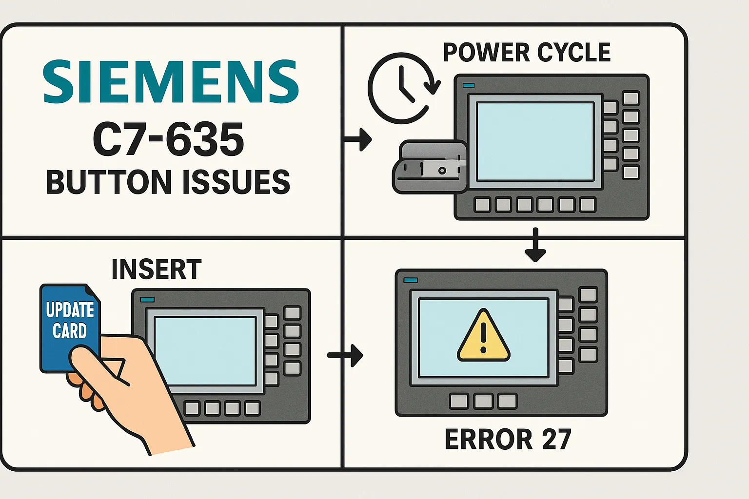 Siemens C7-635 troubleshooting diagram