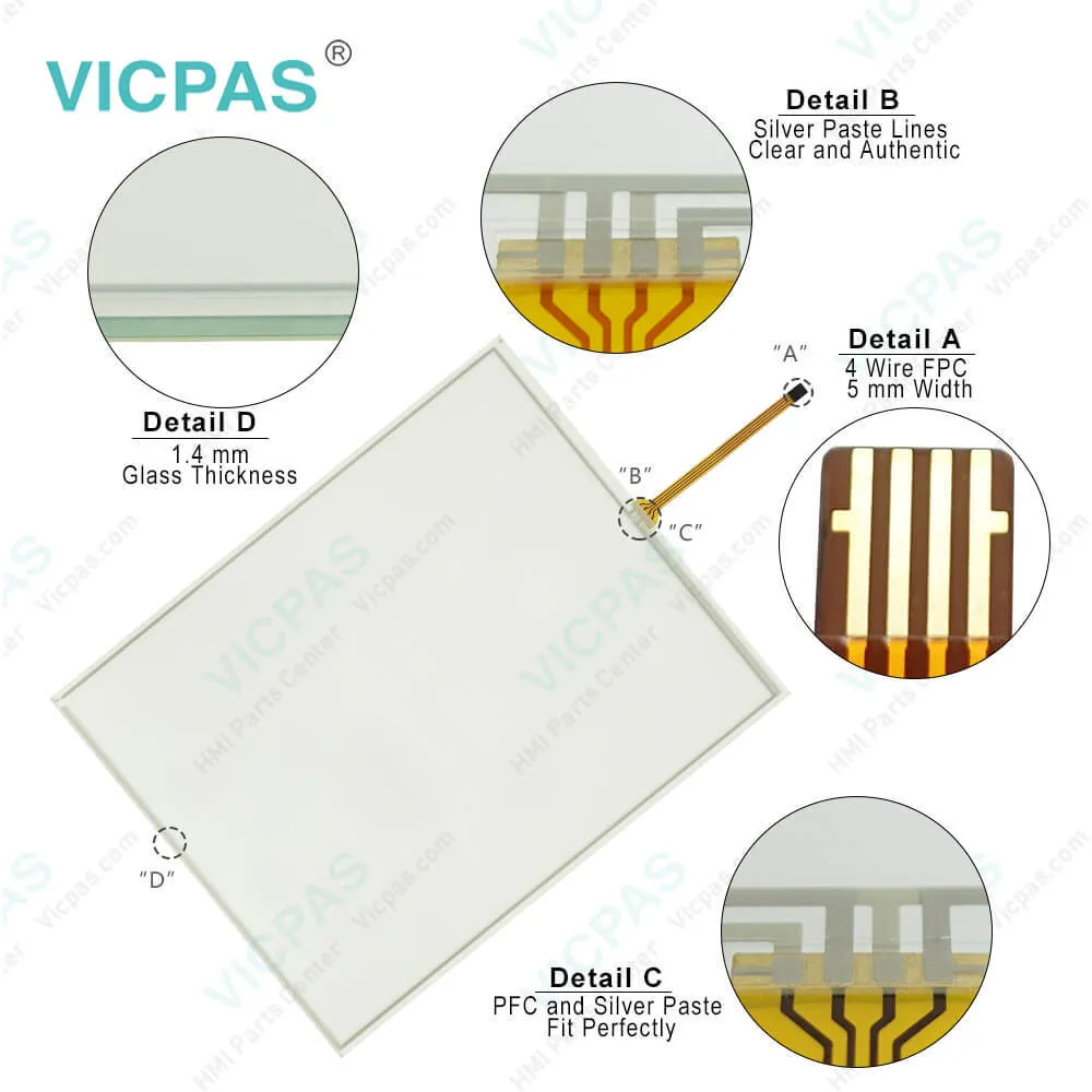 TT12240A20 FS4F10401AZ0166370173 TTI HMI Panel Glass