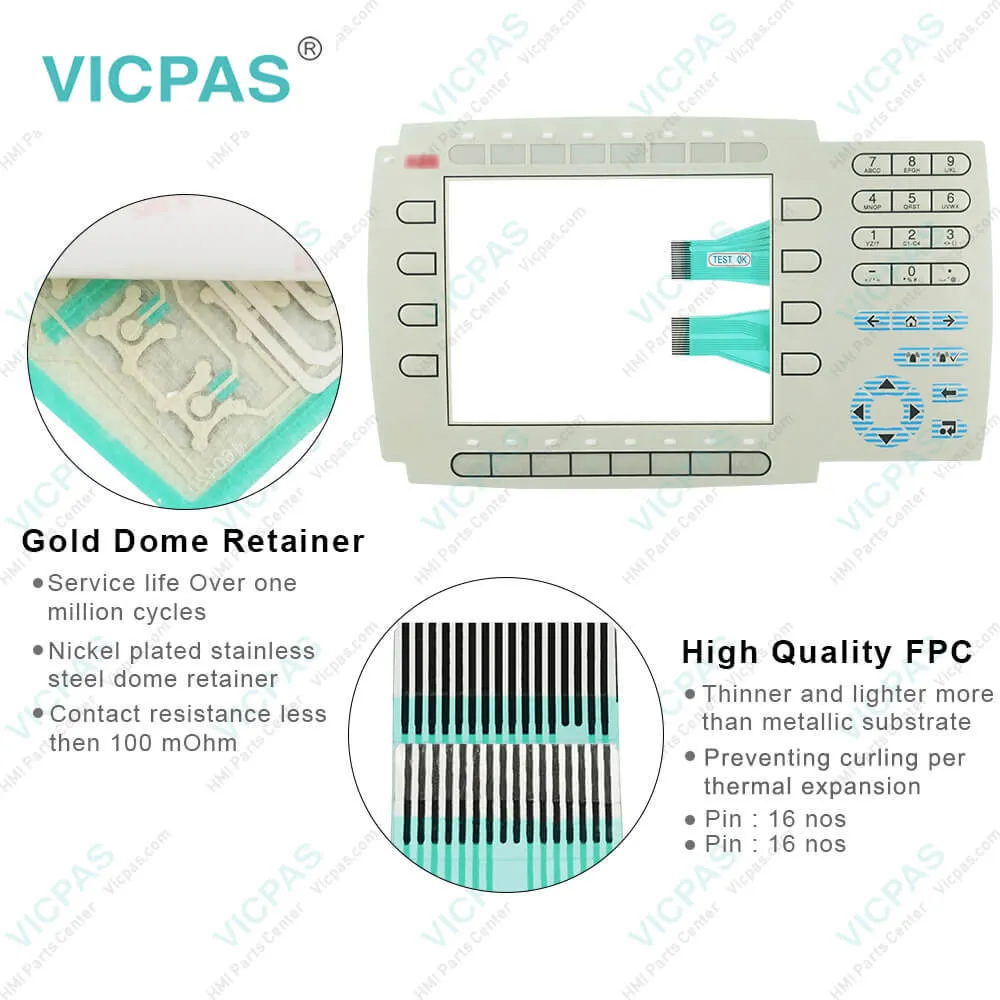 PP836A 3BSE042237R2 6.5'' Membrane Keyboard Repair