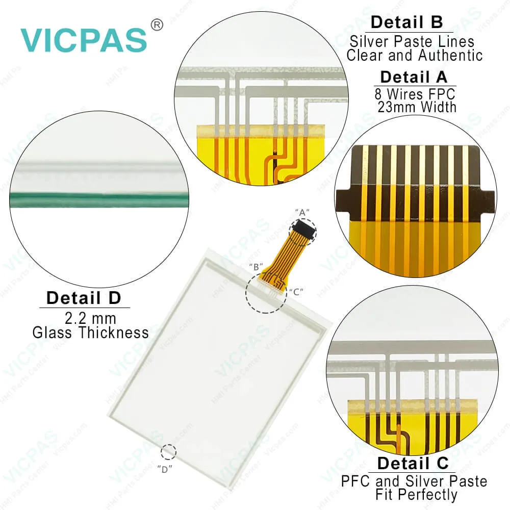 GT/Gunze U.S.P. 4.484.038 KGJ-01 Touch Glass Replacement