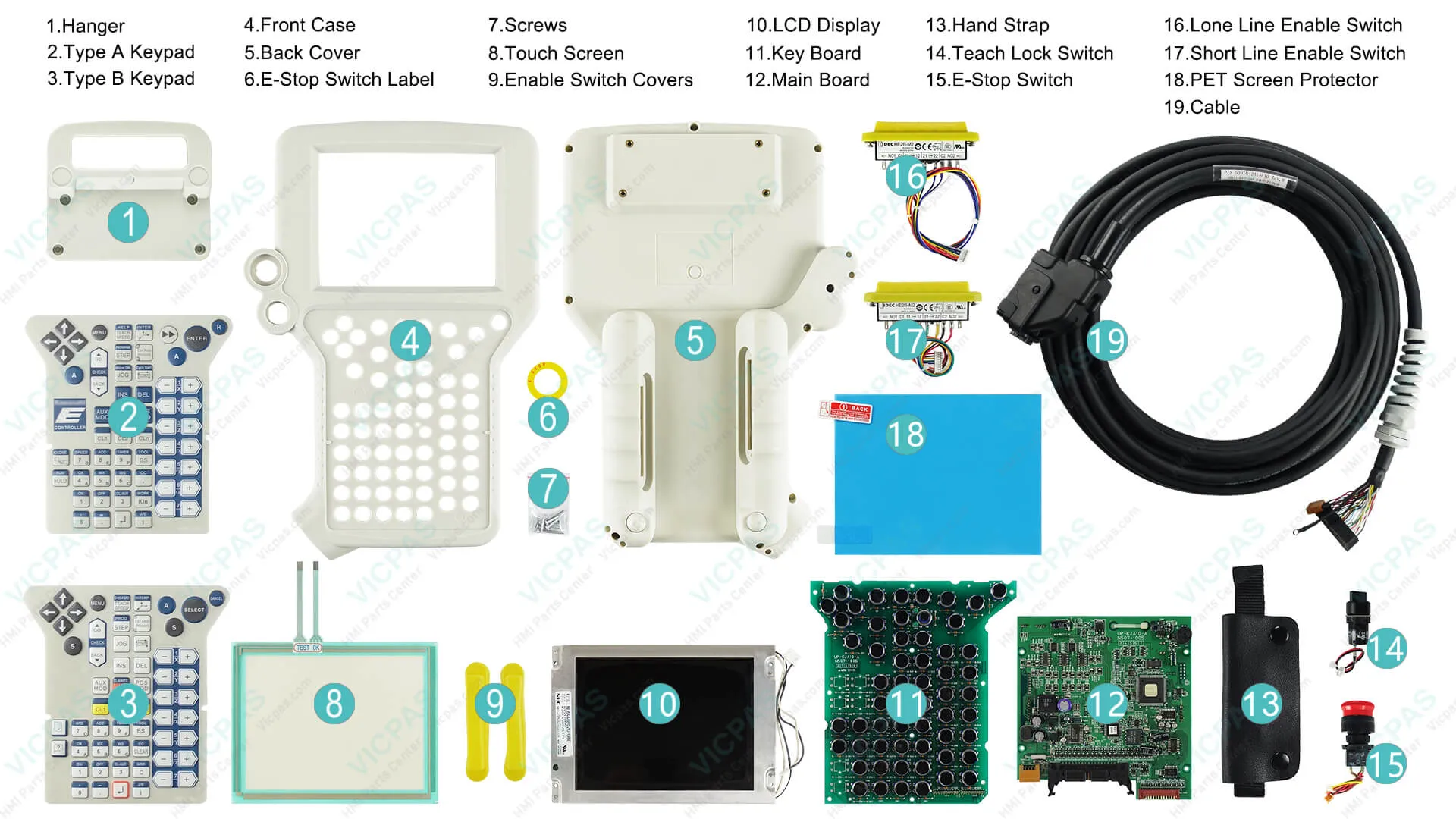 Kawasaki Teach Pendant parts