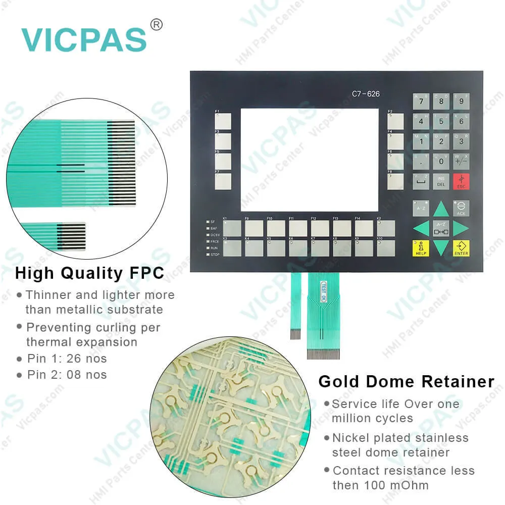 SIMATIC C7-626 0005-4050-360 Keyboard Membrane Housing
