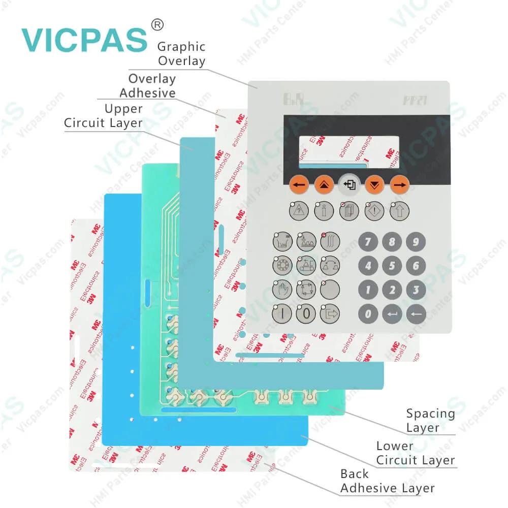 Membrane keypad for 4P0420.00-490 membrane keyboard switch