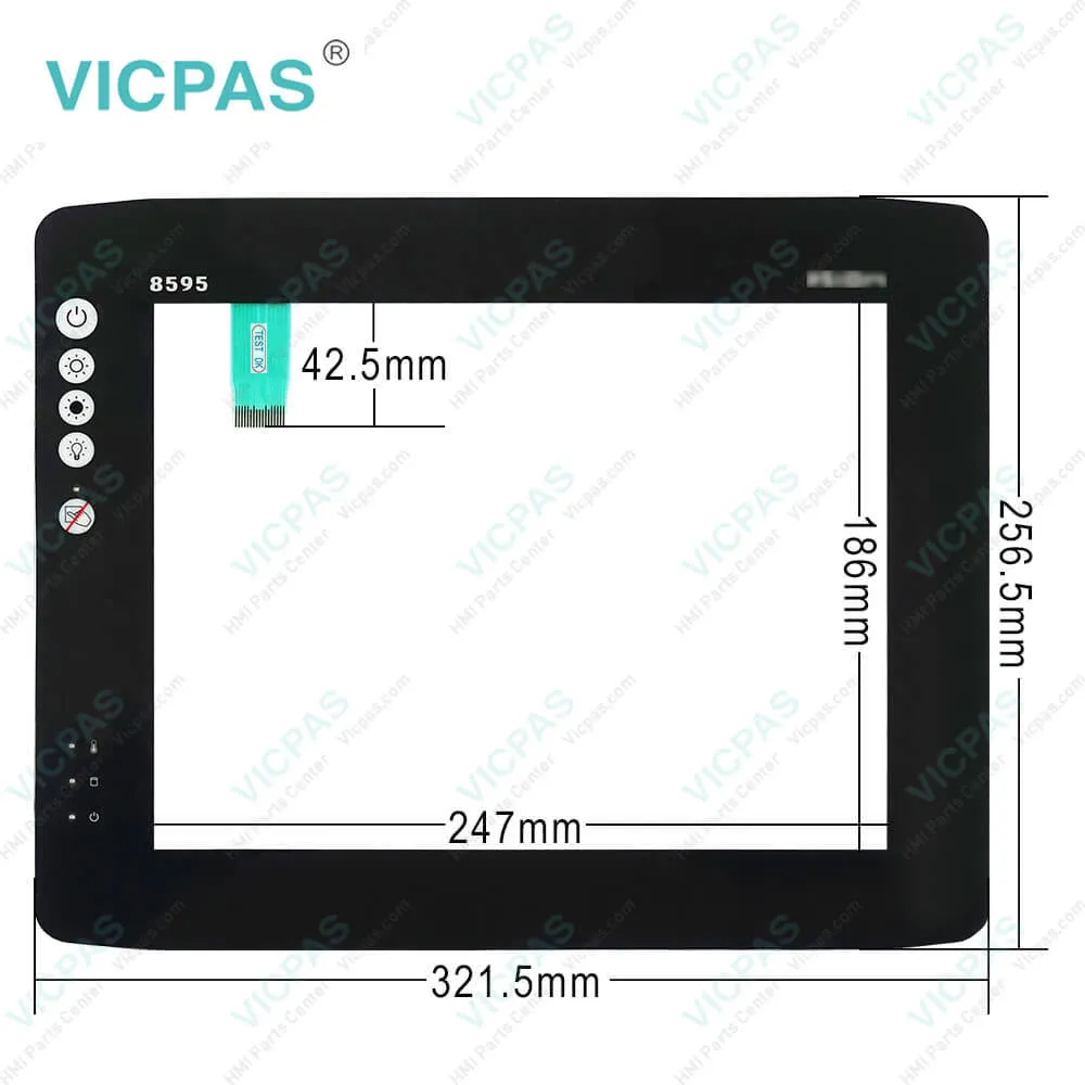 Advantech DLT-V8312 Touch Screen Glass Membrane Keyboard