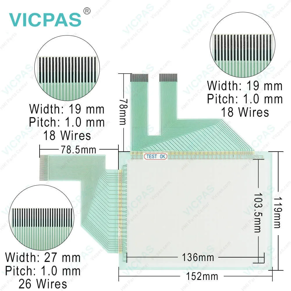 Proface 3080028-01 GP2401H-TC41-24V Film HMI Panel Glass