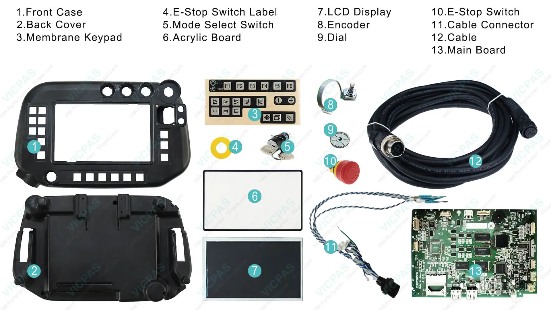 Panasonic Teach Pendant parts