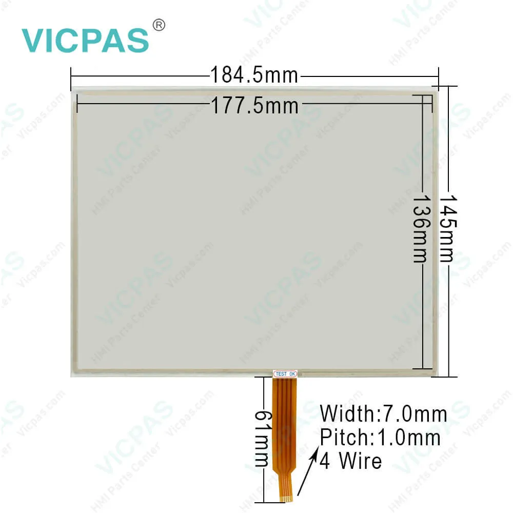 G308C100 Red Lion Touch Glass Membrane Keyboard